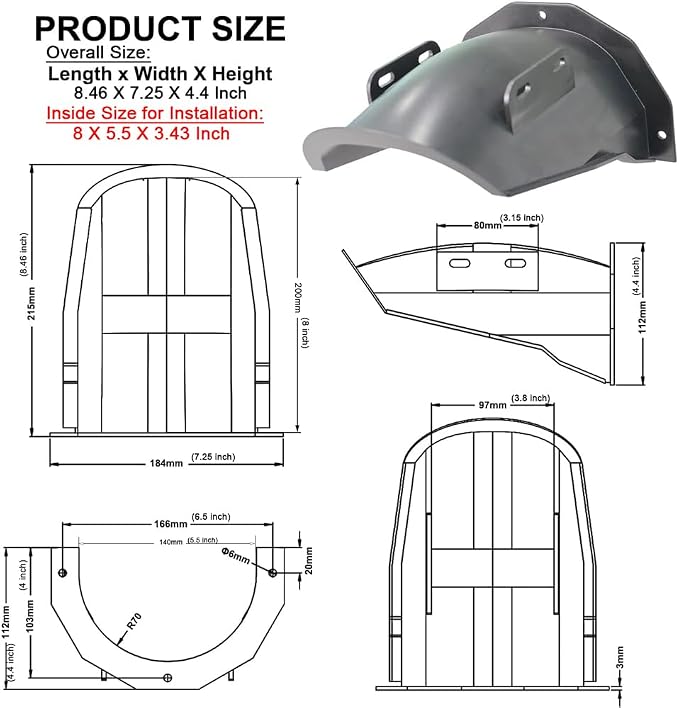 DGQ Outdoor CCTV Camera Top Cover, Weatherproof Glare Protection Cover Sunshade - Image 2