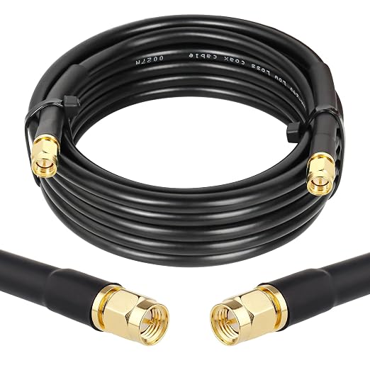 MOOKEERF KMR240 SMA Male to SMA Male Coaxial Cable 50 ohm Coax Ultra Low Loss by MOOKEERF