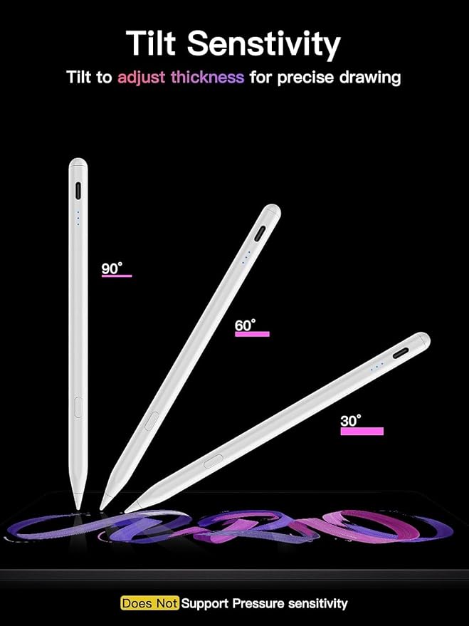 KEEPRO Stylus Pen for iPad 2018-2026, USB-C Fast Charging Pencil, Pixel-Perfect - Image 8