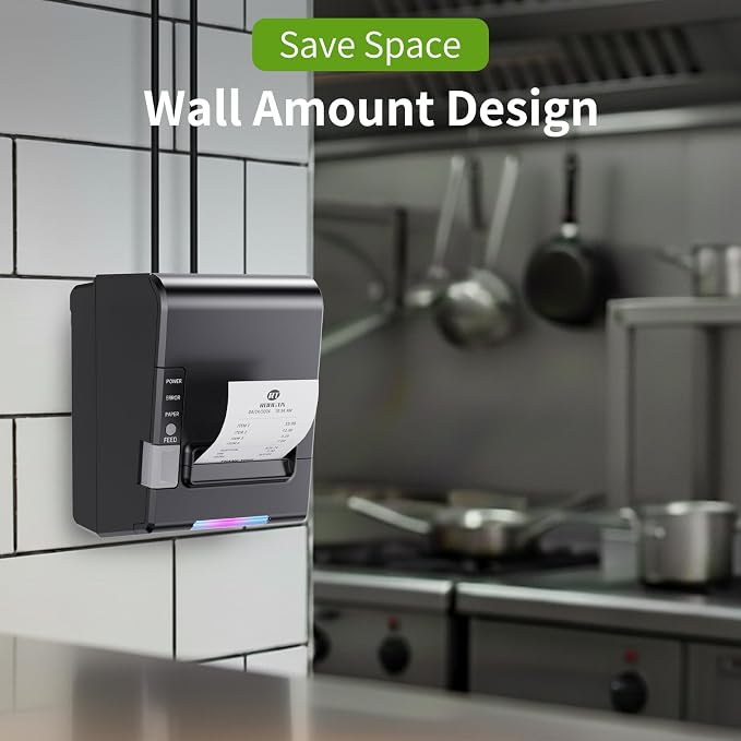 Rongta POS Printer, 80mm Thermal Receipt Printer, Restaurant Kitchen Printer - Image 4