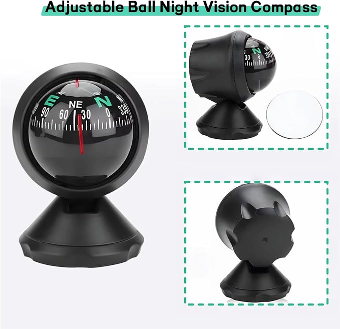 Car Compass, Night Vision Electronic Digital Compass, Direction Guidance - Image 8