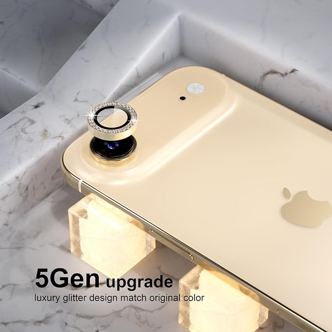 Choiche Compatible for iPhone 17 Air Camera Lens Protector Bling, 9H Tempered - Image 7