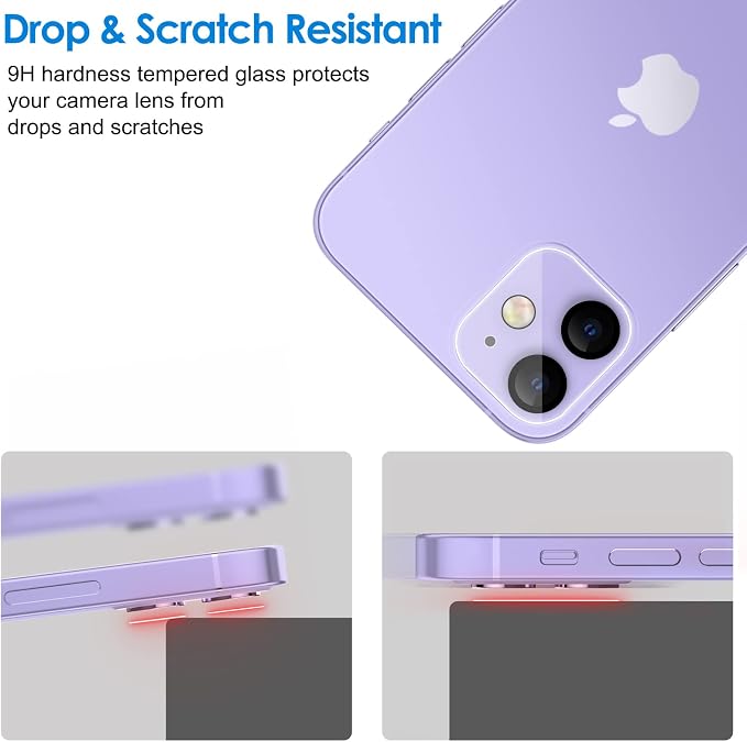 JETech Camera Lens Protector for iPhone 11 6.1-Inch and iPhone 12 mini 5.4-Inch - Image 7