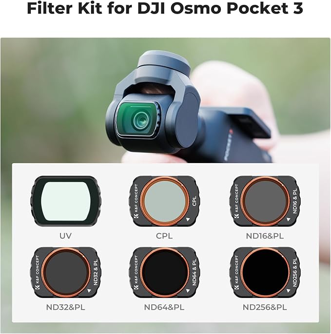 K&F CONCEPT UV/CPL/ND Filter Set Compatible - Image 2