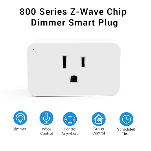 New One Zwave Outlet Dimmer 2 Pack, 800 Series Z-Wave Plug, Z Wave Extender - Image 2