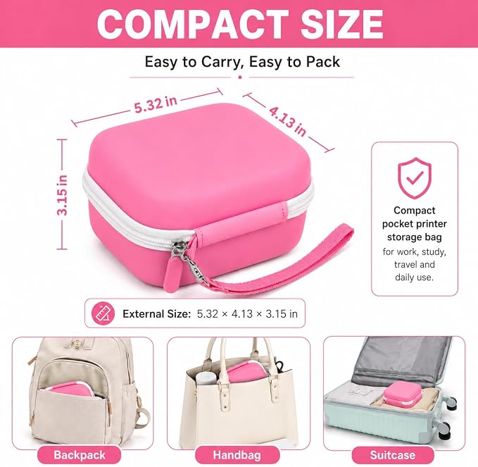 ANKHOH Label Maker Case for Memoking T02/ for Phomemo M02/ M02S/ M02 Pro/ Q30S/ - Image 5