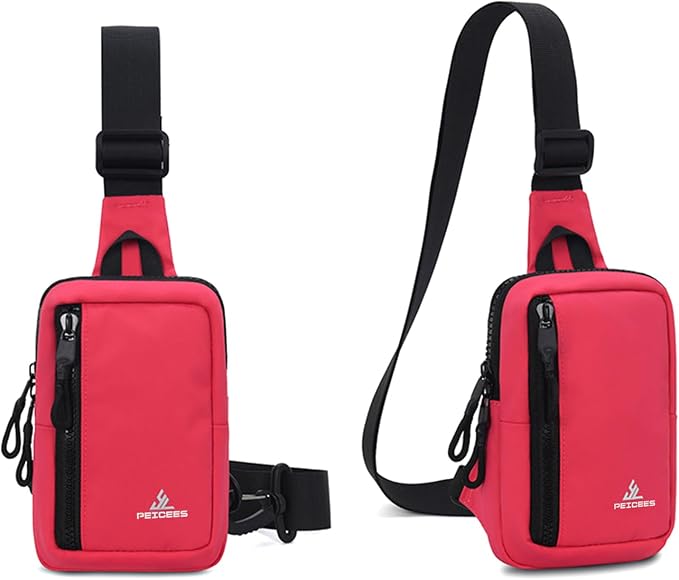 Peicees Small Crossbody Bag for Men Women Mini Sling Bag Travel Running Phone - Image 8