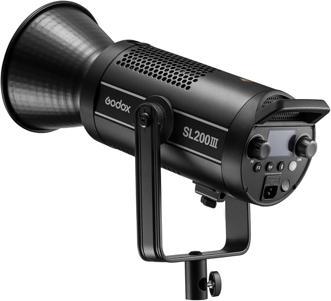 Godox SL200III 215W Daylight LED Video Light – 95600 Lux@1M 5600K, CRI 96+ 8 FX - Image 2