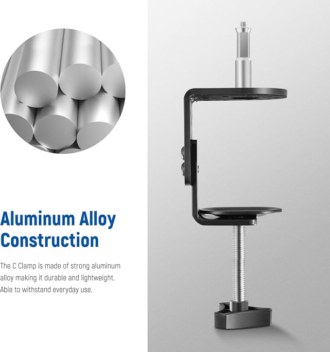 NEEWER Heavy Duty C Clamp with Mounting Column - Image 7