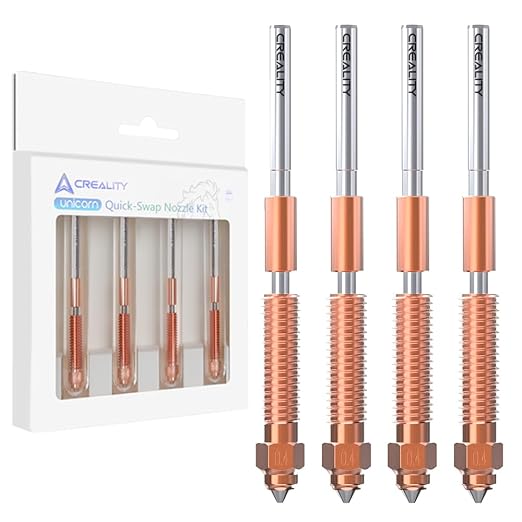 Creality Official K1 SE Nozzles, 0.8mm 4PCS Quick-Swap 3D Printer Nozzle Kit by Creality