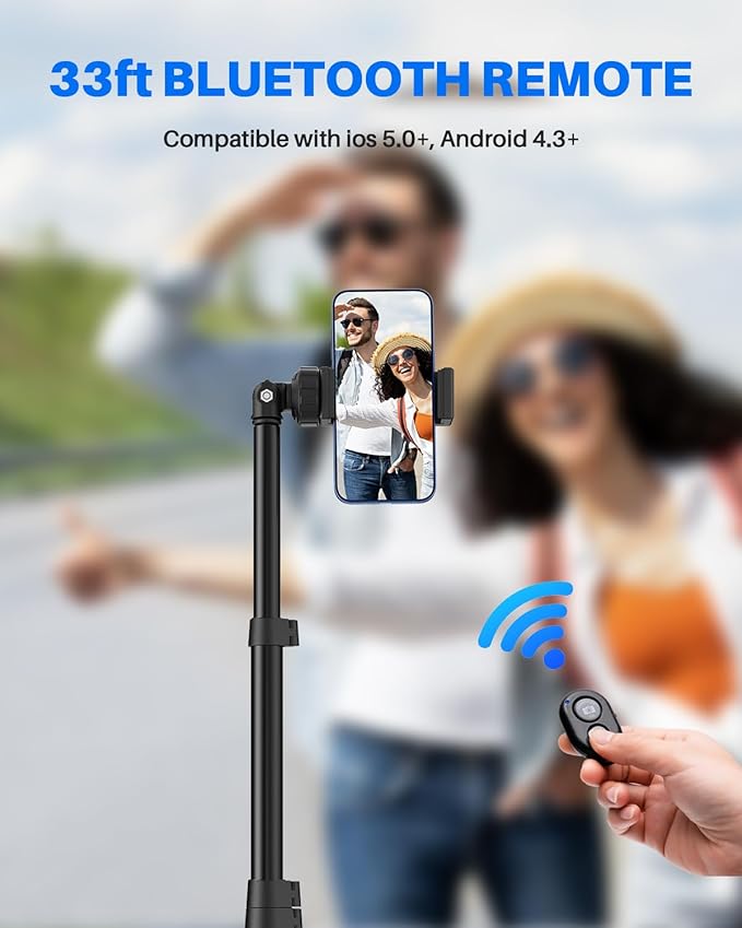 67" Phone Tripod, MIIASI Extendable Tripod - Image 6
