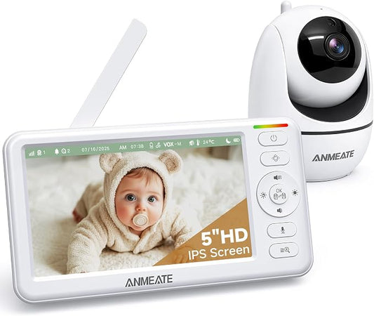ANMEATE 5" HD Video Baby Monitor by ANMEATE