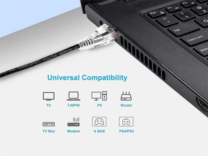 Monoprice Cat6 5ft Black Component Level Patch Cable UTP 28AWG 550MHz Pure Bare - Image 6