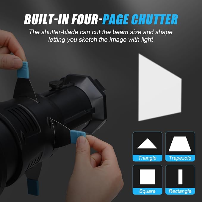 Bowens Mount Spotlight Conical Optical Snoot kit, Photography Lighting Accessory - Image 4