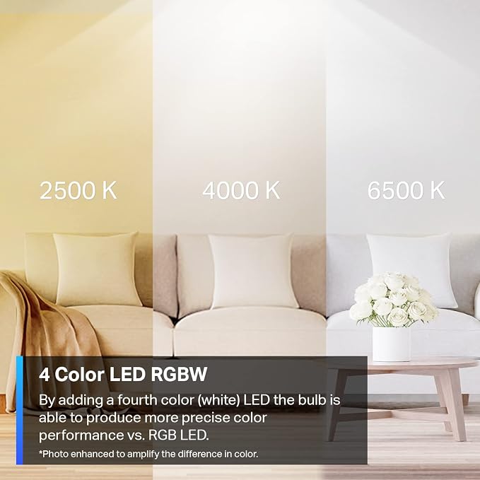 Tapo TP-Link Smart Light Bulbs, 16M Colors RGBW, Compatible - Image 2