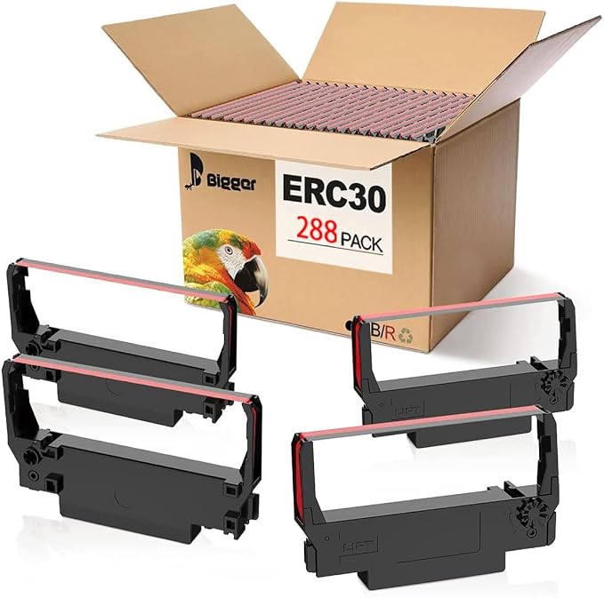 Bigger Replacement for ERC-30, ERC 30 34 38 B/R Compatible Ribbon Used by BIGGER
