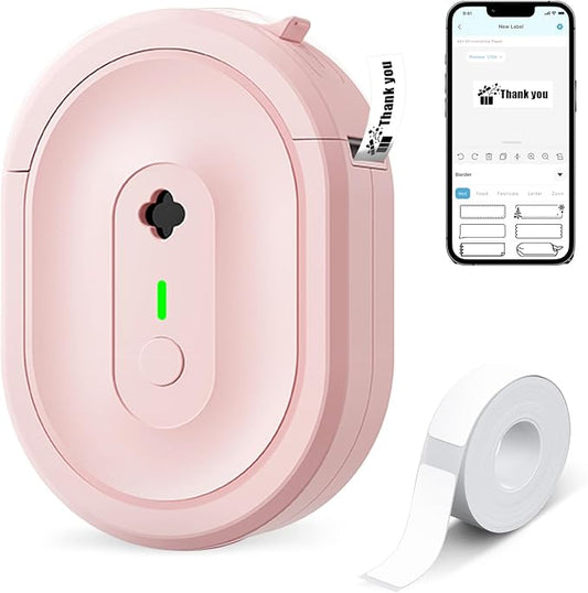 Label Maker Machine with Tape, N12 Portable Bluetooth Label Printer, Wireless by Unknown