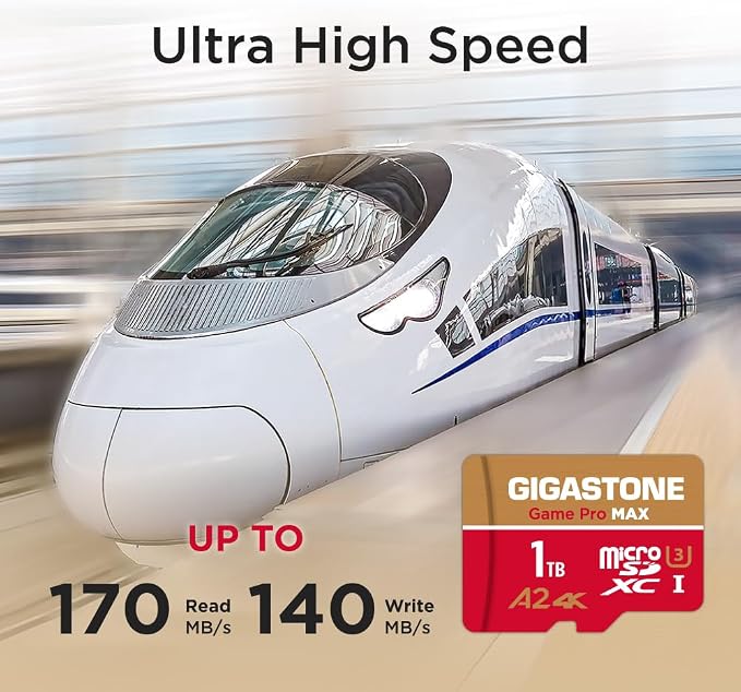 【for Switch 1 Only】 GIGASTONE 1TB Micro SD Card, 4K Game Pro MAX, Memory Card - Image 3