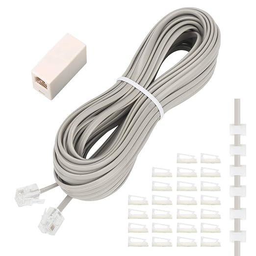 Uvital Phone Extension Cord 33 Ft, Telephone Cable by Uvital