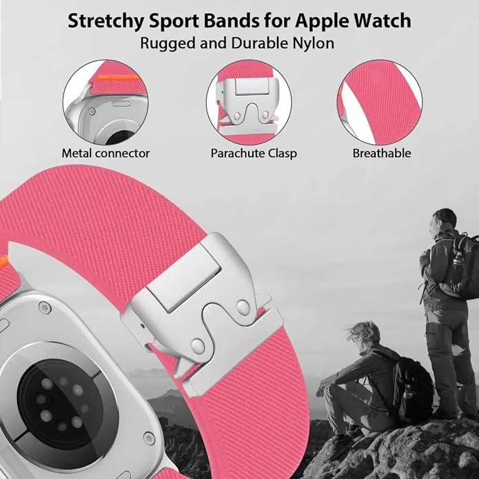 Elastic Sport Band for Apple Watch Ultra 3/2/1 Bands 49mm 46mm 45mm 44mm 42mm - Image 2
