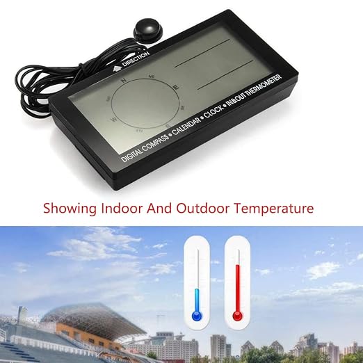 Digital Car Thermometer Black - Image 2