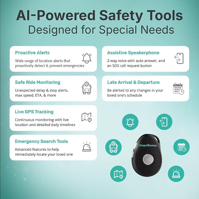 AngelSense Safety Monitor with 1-Year Service Included | GPS Tracker - Image 2