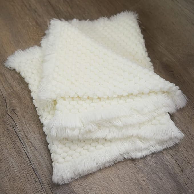 Zeroest Baby Photography Props Basket Braid Wool Wrap Newborn Photo Shoot - Image 9