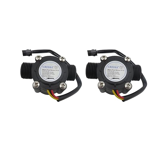 1/2" Water Flow Sensor Food-Grade Switch Hall Effect Flowmeter Fluid Meter by Unknown