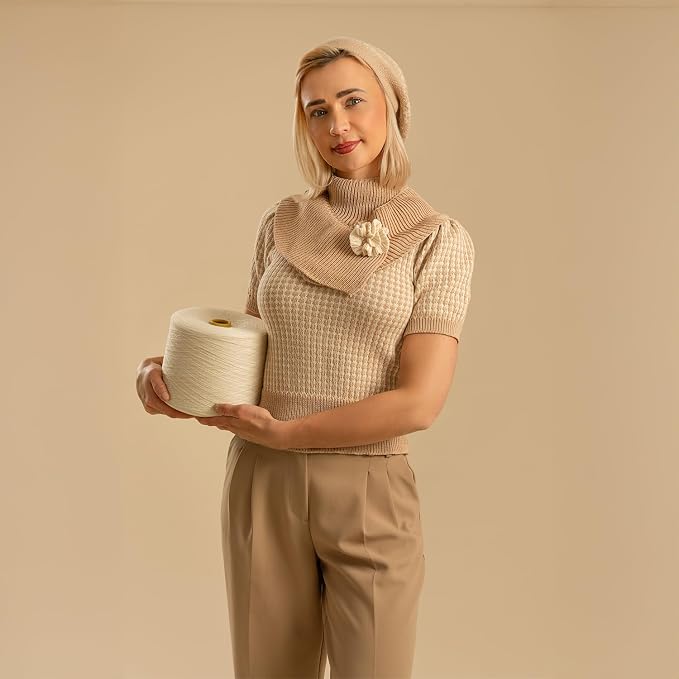 Kate Seamless Paper Backdrop for Photography Beige Cream Backdrop Paper - Image 4