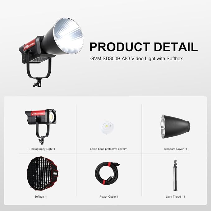 GVM 300W Bi-Color LED Video Light - Image 8