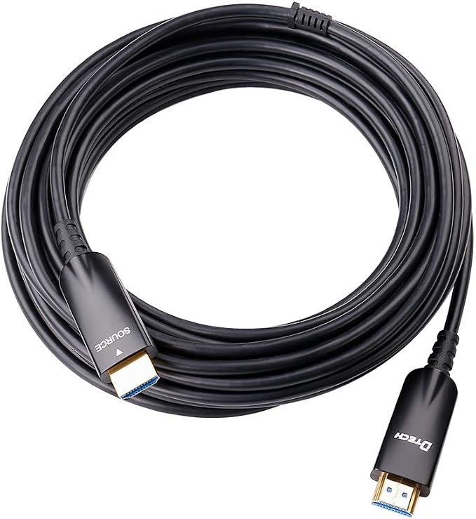 DTECH 25ft Fiber Optic HDMI Cable 4K 60Hz 1080p HD Video 3D ARC HDCP CEC High - Image 3
