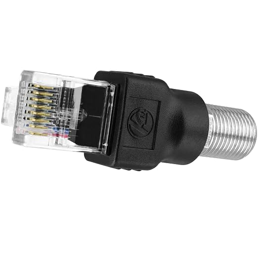RF to RJ45 Converter Adapter, 2 Pack F Female to RJ45 Male Ethernet Adapter - Image 5