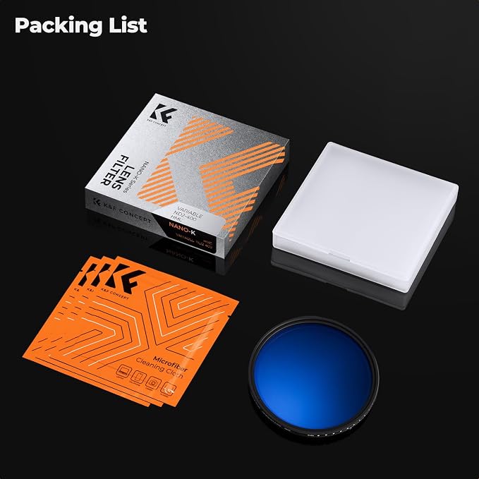 K&F CONCEPT 77mm Variable ND Lens Filter ND2-ND400 18 Multi-Layer Coatings - Image 7