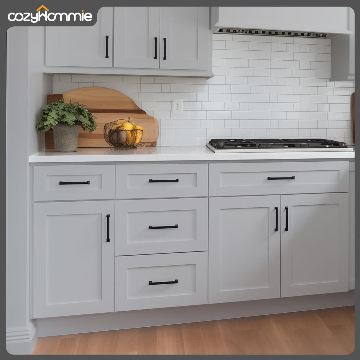 Shaker Style Grey Base RTA RTA Base Drawer Cabinet by Solid Wood for Kitchen, Bathroom, Bedroom or Office with 3 Drawers and Soft Close(12" W x 24" Depth x 34-1/2" H)