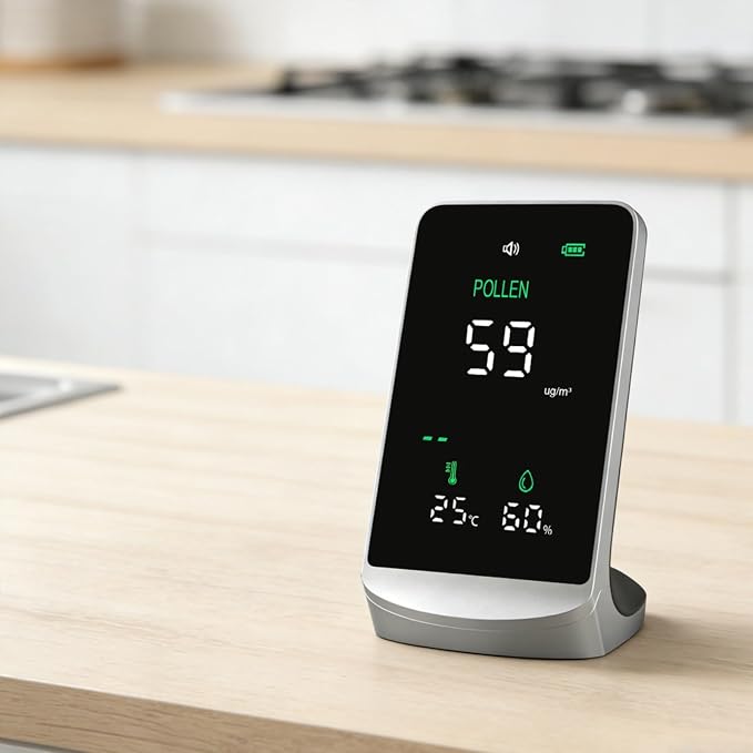 Pollen Dust Monitor Air Quality Monitor, High Precision 1μg/m³ Particle Detector - Image 7