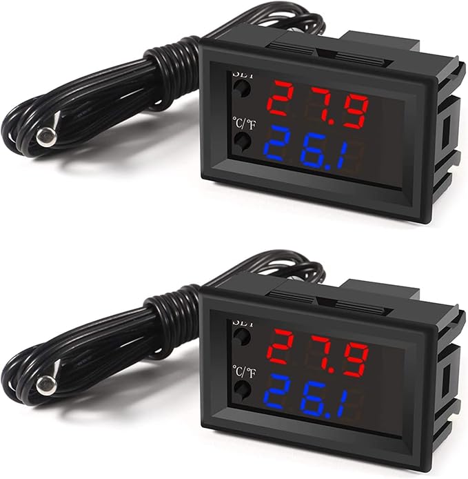 UMLIFE 2PCS Temperature Controller -50 to 110 Celsius DC 12V Programmable by UMLIFE