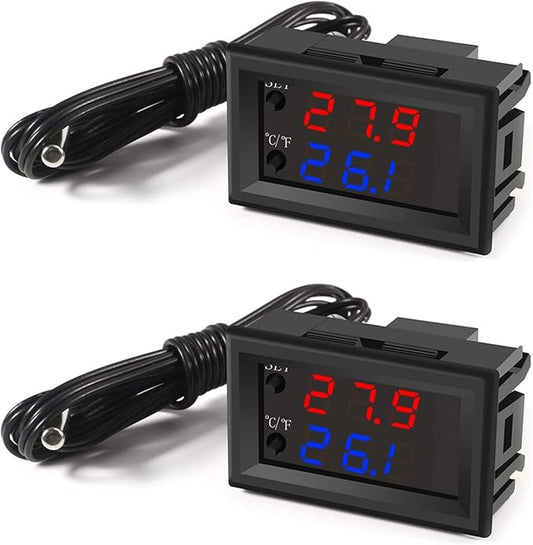 UMLIFE 2PCS Temperature Controller -50 to 110 Celsius DC 12V Programmable by UMLIFE
