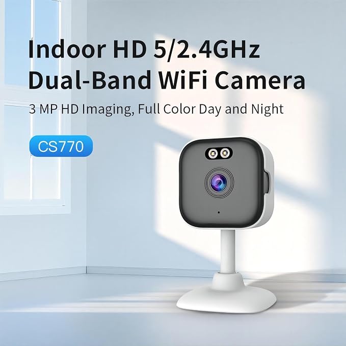 EVERSECU 5Ghz WiFi Camera 2K, Indoor Home Security Cameras - Image 2