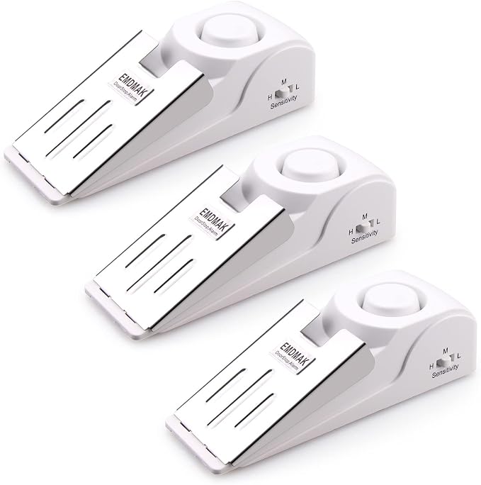 EMDMAK Door Stop Alarm with 120DB Siren Door Stop by EMDMAK%C2%AE