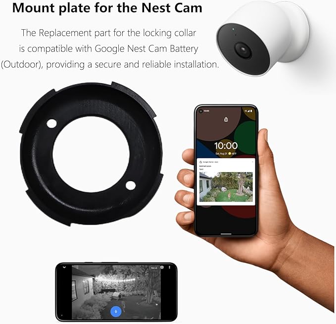TEYOUYI Wall Mount for Google Nest Camera Replacement Part - Image 2