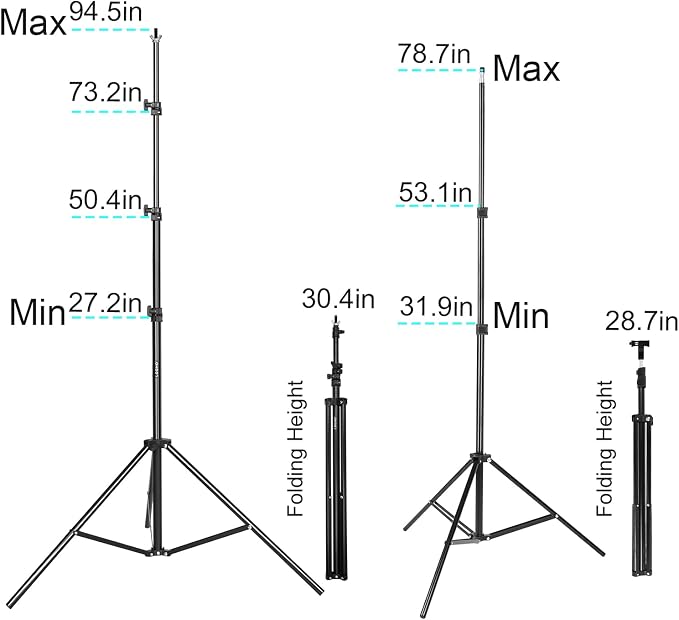 Photography Lighting kit with Backdrops, 8.5x10ft Backdrop Stands, UL Certified - Image 5