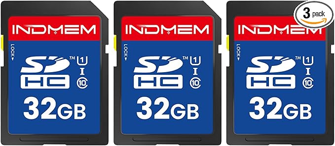32GB SD Card, C10 SDHC UHS-I Memory Cards U1 Class 10 High-Speed Full 4K HD by elecacc