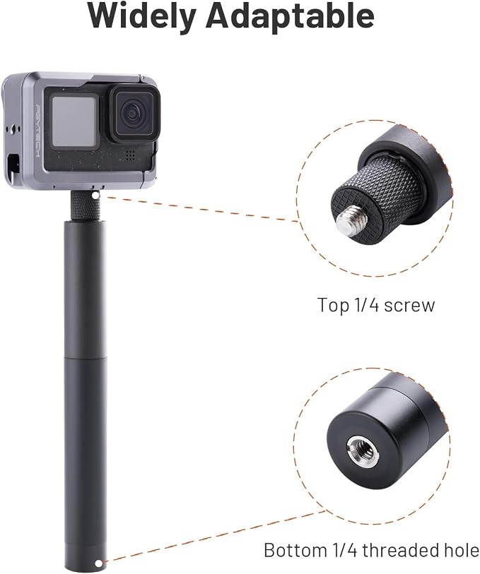 PGYTECH Extendable Selfie Stick Aluminum Long Pole Invisible - Image 4