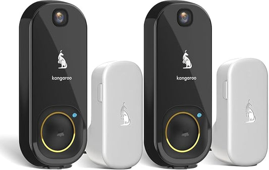 Kangaroo Wireless Doorbell+Chime, HD Camera, Easy Setup, Battery Power by Unknown