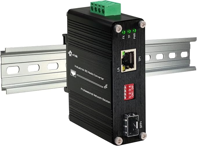 Industrial 10G Fiber Media Converter Mini 10GBase-X SFP+ Fiber Optic by WelcometotheThroncom