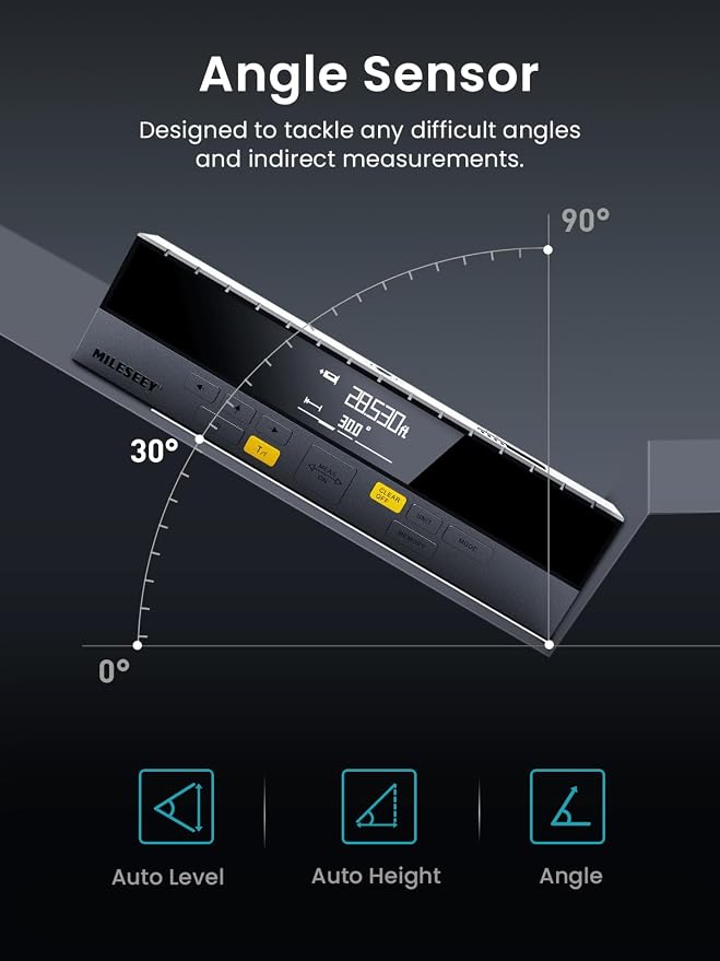MiLESEEY DP20 Pro Dual Laser Measuring Tool, 390Ft Laser Measurement Tool - Image 7