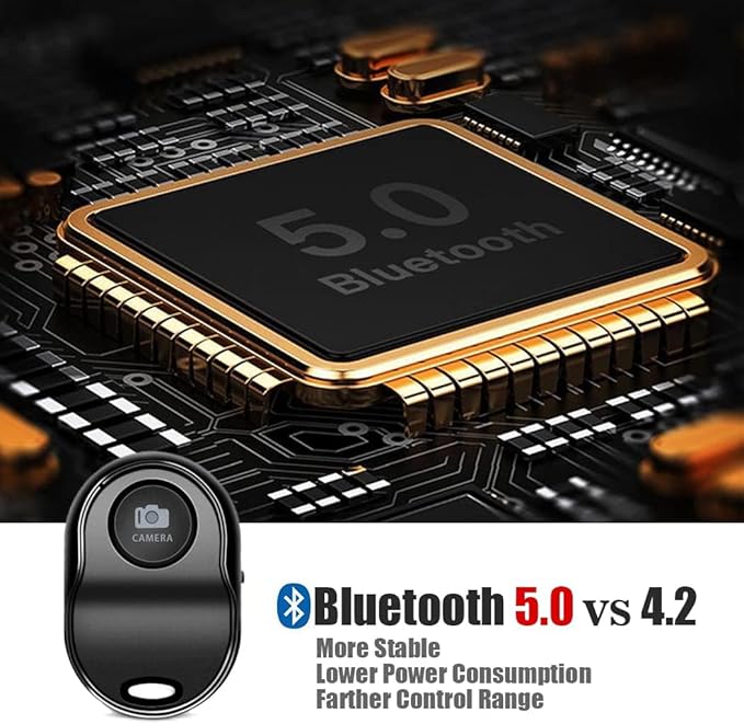 Bluetooth 5.0 Remote Shutter for iPhone & Android Camera Wireless Remote - Image 3