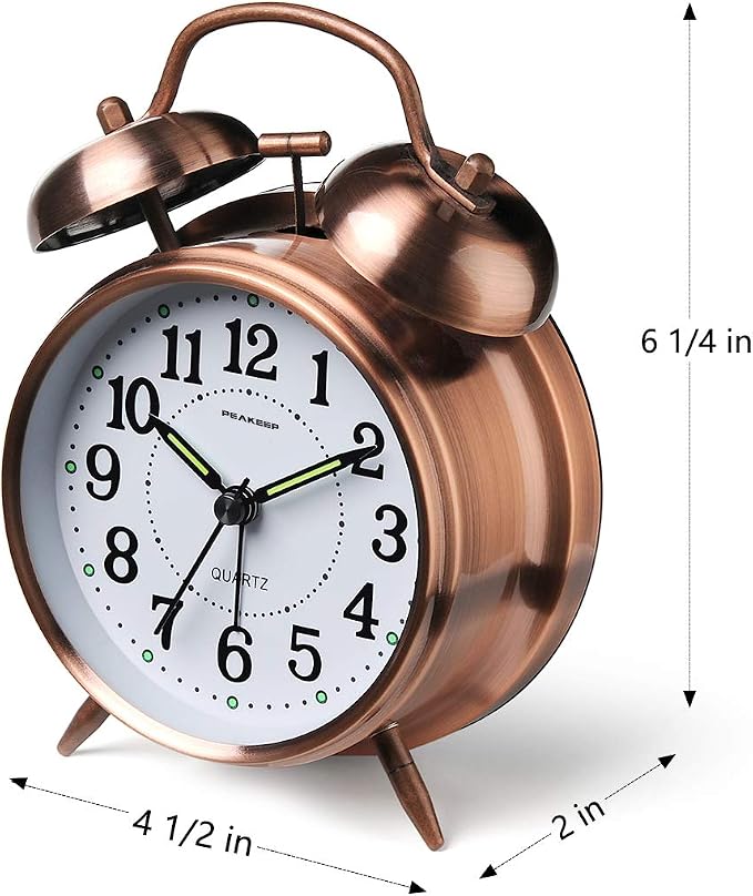 Peakeep Loud Analog Alarm Clock - Image 3