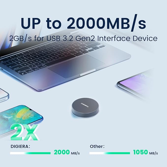 DIGIERA 4TB Magnetic Portable SSD, External Solid State Drives - Image 4