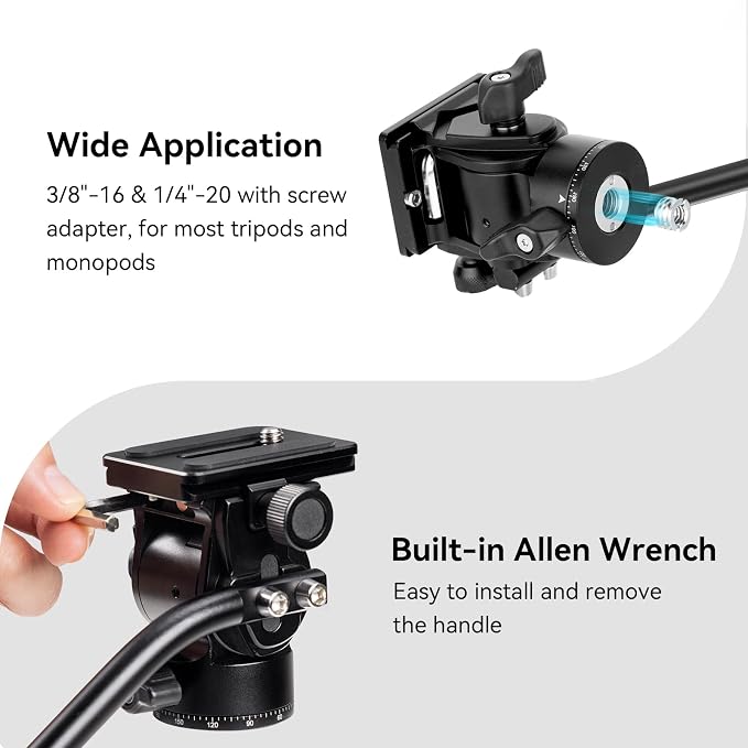 SmallRig Tripod Fluid Head Pan Tilt Head - Image 7